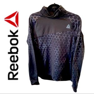 Reebok Black Zip Up Top